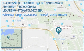 PORADNIA STOMATOLOGICZNA - PIĄTKOWSKIE CENTRUM USŁUG MEDYCZNYCH "DAGMED" PRZYCHODNIA LEKARSKO-STOMATOLOGICZNA - BOLESŁAWA CHROBREGO 108/A,  POZNAŃ-STARE MIASTO