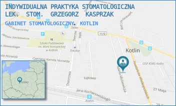 GABINET STOMATOLOGICZNY - INDYWIDUALNA PRAKTYKA STOMATOLOGICZNA  LEK.  STOM.  GRZEGORZ  KASPRZAK - REYMONTA 12,  KOTLIN