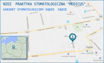 GABINET STOMATOLOGICZNY DĄBIE - NZOZ  PRAKTYKA STOMATOLOGICZNA "MEDICUS" - 3 MAJA 2,  DĄBIE