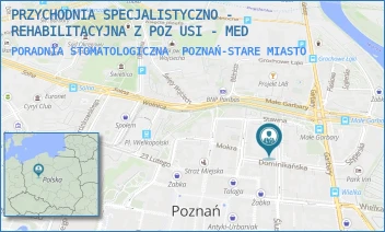 PORADNIA STOMATOLOGICZNA - PRZYCHODNIA SPECJALISTYCZNO - REHABILITACYJNA Z POZ USI - MED - SZEWSKA 5/6,  POZNAŃ-STARE MIASTO