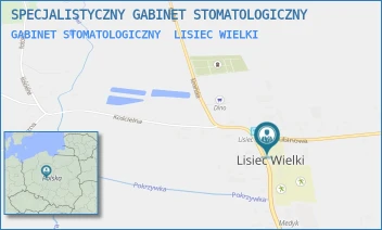 GABINET STOMATOLOGICZNY - SPECJALISTYCZNY GABINET STOMATOLOGICZNY - DŁUGA 3,  LISIEC WIELKI