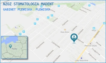 GABINET PLEWISKA - NZOZ STOMATOLOGIA MADENT - KMINKOWA 158D/5,  PLEWISKA