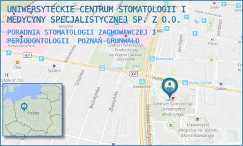 PORADNIA STOMATOLOGII ZACHOWAWCZEJ I PERIODONTOLOGII - UNIWERSYTECKIE CENTRUM STOMATOLOGII I MEDYCYNY SPECJALISTYCZNEJ SP. Z O.O. - BUKOWSKA 70,  POZNAŃ-GRUNWALD