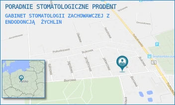 GABINET STOMATOLOGII ZACHOWAWCZEJ Z ENDODONCJĄ - PORADNIE STOMATOLOGICZNE PRODENT - WRZOSOWA 3,  ŻYCHLIN