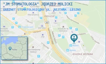 GABINET STOMATOLOGICZNY UL. REJTANA - "JM STOMATOLOGIA" JĘDRZEJ MOLICKI - REJTANA 39,  LESZNO