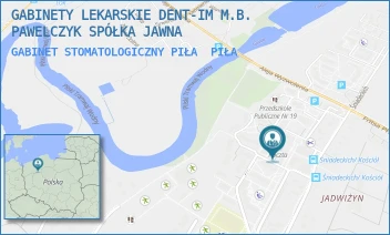GABINET STOMATOLOGICZNY PIŁA - GABINETY LEKARSKIE DENT-IM M.B. PAWELCZYK SPÓŁKA JAWNA - KRÓLOWEJ JADWIGI 15,  PIŁA