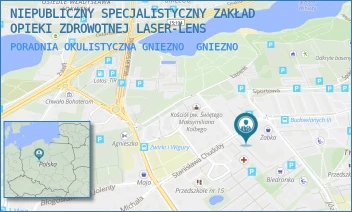 PORADNIA OKULISTYCZNA GNIEZNO - NIEPUBLICZNY SPECJALISTYCZNY ZAKŁAD OPIEKI ZDROWOTNEJ LASER-LENS - CHUDOBY 16A,  GNIEZNO