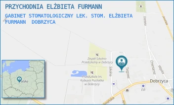 GABINET STOMATOLOGICZNY LEK. STOM. ELŻBIETA FURMANN - PRZYCHODNIA ELŻBIETA FURMANN - TARGOWA 3,  DOBRZYCA