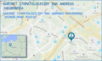 GABINET STOMATOLOGICZNY EWA ANDREAS JAKUBOWSKA - GABINET STOMATOLOGICZNY EWA ANDREAS JAKUBOWSKA - OS.ORŁA BIAŁEGO 100-101,  POZNAŃ-NOWE MIASTO