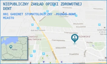 001 GABINET STOMATOLOGICZNY - NIEPUBLICZNY ZAKŁAD OPIEKI ZDROWOTNEJ DENT - CZERNIEJEWSKA 26,  POZNAŃ-NOWE MIASTO