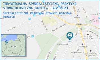 SPECJALISTYCZNA PRAKTYKA STOMATOLOGICZNA - INDYWIDUALNA SPECJALISTYCZNA PRAKTYKA STOMATOLOGICZNA DARIUSZ JABŁOŃSKI - SZKOLNA 6,  PYRZYCE