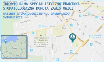 GABINET STOMATOLOGICZNY-UL.GRUNWALDZKA - INDYWIDUALNA SPECJALISTYCZNA PRAKTYKA STOMATOLOGICZNA DOROTA ZAWISTOWICZ - GRUNWALDZKA 47,  ŚWINOUJŚCIE