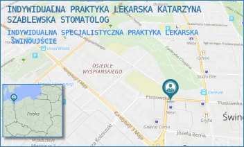 INDYWIDUALNA SPECJALISTYCZNA PRAKTYKA LEKARSKA - INDYWIDUALNA PRAKTYKA LEKARSKA KATARZYNA SZABLEWSKA STOMATOLOG - PIASTOWSKA 60,  ŚWINOUJŚCIE