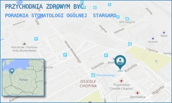 PORADNIA STOMATOLOGI OGÓLNEJ - PRZYCHODNIA ZDROWYM BYĆ - RUMUŃSKA 9 A-G/1,  STARGARD