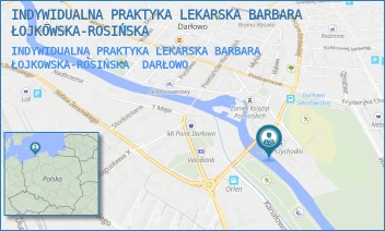 INDYWIDUALNA PRAKTYKA LEKARSKA BARBARA ŁOJKOWSKA-ROSIŃSKA - INDYWIDUALNA PRAKTYKA LEKARSKA BARBARA ŁOJKOWSKA-ROSIŃSKA - SKŁODOWSKIEJ 32,  DARŁOWO
