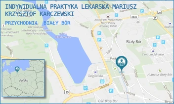 PRZYCHODNIA - INDYWIDUALNA PRAKTYKA LEKARSKA MARIUSZ KRZYSZTOF KARCZEWSKI - NADRZECZNA 2 A/16,  BIAŁY BÓR