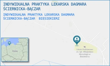 INDYWIDUALNA PRAKTYKA LEKARSKA DAGMARA ŚCIERNICKA-BĄCZAR - INDYWIDUALNA PRAKTYKA LEKARSKA DAGMARA ŚCIERNICKA-BĄCZAR - 60,  BIESIEKIERZ
