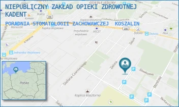 PORADNIA STOMATOLOGII ZACHOWAWCZEJ - NIEPUBLICZNY ZAKŁAD OPIEKI ZDROWOTNEJ KADENT - ŚLIWKOWA 9,  KOSZALIN