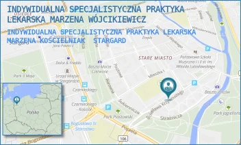 INDYWIDUALNA SPECJALISTYCZNA PRAKTYKA LEKARSKA MARZENA KOŚCIELNIAK - INDYWIDUALNA SPECJALISTYCZNA PRAKTYKA LEKARSKA MARZENA WÓJCIKIEWICZ - KRZYWOUSTEGO 6B/4,  STARGARD