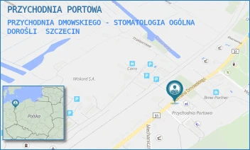 PRZYCHODNIA DMOWSKIEGO - STOMATOLOGIA OGÓLNA DOROŚLI - PRZYCHODNIA PORTOWA - ROMANA DMOWSKIEGO 54/1,  SZCZECIN