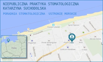PORADNIA STOMATOLOGICZNA - NIEPUBLICZNA PRAKTYKA STOMATOLOGICZNA KATARZYNA SUCHODOLSKA - OSIEDLOWA 2B,  USTRONIE MORSKIE