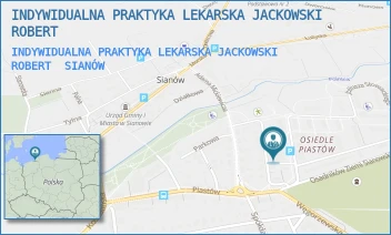 INDYWIDUALNA PRAKTYKA LEKARSKA JACKOWSKI ROBERT - INDYWIDUALNA PRAKTYKA LEKARSKA JACKOWSKI ROBERT - SŁOWACKIEGO 3A,  SIANÓW