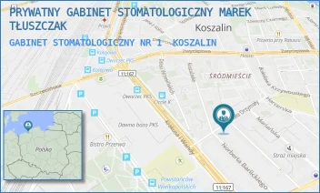 GABINET STOMATOLOGICZNY NR 1 - PRYWATNY GABINET STOMATOLOGICZNY MAREK TŁUSZCZAK - MICHAŁA DRZYMAŁY 9,  KOSZALIN