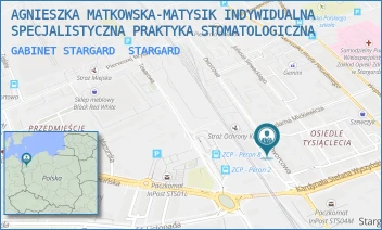 GABINET STARGARD - AGNIESZKA MATKOWSKA-MATYSIK INDYWIDUALNA SPECJALISTYCZNA PRAKTYKA STOMATOLOGICZNA - DWORCOWA 9,  STARGARD
