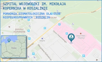 PORADNIA STOMATOLOGICZNA DLA OSÓB NIEPEŁNOSPRAWNYCH - SZPITAL WOJEWÓDZKI IM. MIKOŁAJA KOPERNIKA W KOSZALINIE - CHAŁUBIŃSKIEGO 7,  KOSZALIN