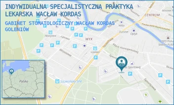 GABINET STOMATOLOGICZNY WACŁAW KORDAS - INDYWIDUALNA SPECJALISTYCZNA PRAKTYKA LEKARSKA WACŁAW KORDAS - SPORTOWA 3K/1,  GOLENIÓW