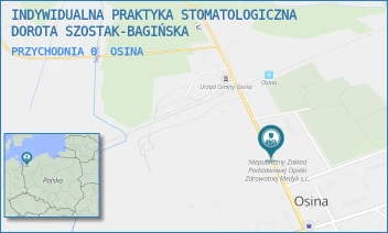 PRZYCHODNIA 0 - INDYWIDUALNA PRAKTYKA STOMATOLOGICZNA DOROTA SZOSTAK-BAGIŃSKA - 53,  OSINA