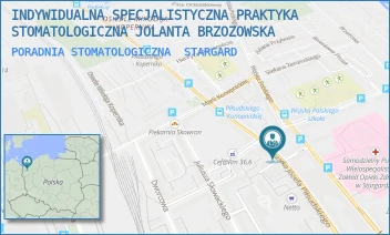 PORADNIA STOMATOLOGICZNA - INDYWIDUALNA SPECJALISTYCZNA PRAKTYKA STOMATOLOGICZNA JOLANTA BRZOZOWSKA - PIŁSUDSKIEGO 92A/8,  STARGARD