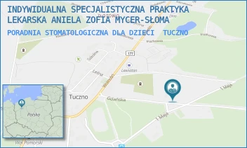 PORADNIA STOMATOLOGICZNA DLA DZIECI - INDYWIDUALNA SPECJALISTYCZNA PRAKTYKA LEKARSKA ANIELA ZOFIA MYCER-SŁOMA - GDAŃSKA 3,  TUCZNO