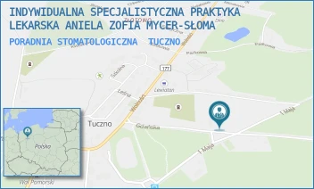 PORADNIA STOMATOLOGICZNA - INDYWIDUALNA SPECJALISTYCZNA PRAKTYKA LEKARSKA ANIELA ZOFIA MYCER-SŁOMA - GDAŃSKA 3,  TUCZNO
