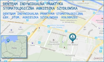 DENTEAM INDYWIDUALNA PRAKTYKA STOMATOLOGICZNA LEK. STOM. AGNIESZKA SZYDŁOWSKA - DENTEAM INDYWIDUALNA PRAKTYKA STOMATOLOGICZNA AGNIESZKA SZYDŁOWSKA - PPOR. EDMUNDA ŁOPUSKIEGO 52/113,  KOŁOBRZEG