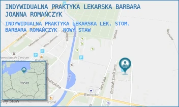 INDYWIDUALNA PRAKTYKA LEKARSKA LEK. STOM. BARBARA ROMAŃCZYK - INDYWIDUALNA PRAKTYKA LEKARSKA BARBARA JOANNA ROMAŃCZYK - UL. J. BEMA 9/6,  NOWY STAW
