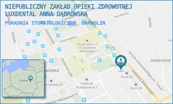 PORADNIA STOMATOLOGICZNA - NIEPUBLICZNY ZAKŁAD OPIEKI ZDROWOTNEJ LUXDENTAL ANNA DĄBROWSKA - KOŚCIUSZKI 49J,  GARWOLIN
