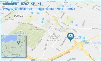 PORADNIA PROTETYKI STOMATOLOGICZNEJ - AURADENT NZOZ SP. J. - SZOSA ZAMBROWSKA 20,  ŁOMŻA