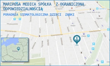 PORADNIA STOMATOLOGICZNA DZIECI - MARIPOSA MEDICA SPÓŁKA  Z OGRANICZONĄ ODPOWIEDZIALNOŚCIĄ - RÓŻANA 11/U7,  ZĄBKI