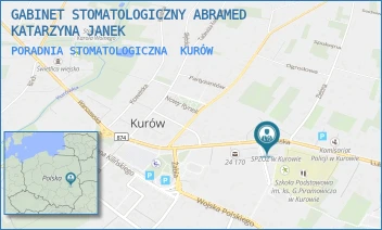PORADNIA STOMATOLOGICZNA - GABINET STOMATOLOGICZNY ABRAMED KATARZYNA JANEK - LUBELSKA 14,  KURÓW