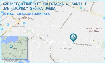 WITOSA - GABINETY LEKARSKIE KOLEGIACKA 4, SONIA I JAN ŁUKOMSCY SPÓŁKA JAWNA - WINCENTEGO WITOSA 16,  ŚRODA WIELKOPOLSKA