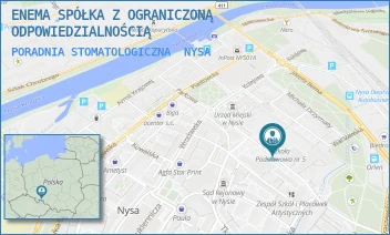 PORADNIA STOMATOLOGICZNA - ENEMA SPÓŁKA Z OGRANICZONĄ ODPOWIEDZIALNOŚCIĄ - UL. DANIELA CHODOWIECKIEGO 7,  NYSA