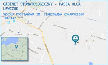 SZKOŁA PODSTAWOWA IM. STANISŁAWA KONARSKIEGO - GABINET STOMATOLOGICZNY - PASJA OLGA LEWCZUK - KILIŃSKIEGO 62B,  RACIĄŻ