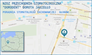 PORADNIA STOMATOLOGII ZACHOWAWCZEJ - NZOZ PRZYCHODNIA STOMATOLOGICZNA "DORODENT" DOROTA JAGIEŁŁO - UL. WOJSKA POLSKIEGO 9,  GŁOGÓW