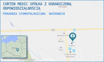 PORADNIA STOMATOLOGICZNA - CORTEN MEDIC SPÓŁKA Z OGRANICZONĄ ODPOWIEDZIALNOŚCIĄ - 82B,  BAĆKOWICE