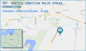 PORADNIA STOMATOLOGICZNA - ART- DENTICA SEBASTIAN MALIK SPÓŁKA KOMANDYTOWA - UL. TADEUSZA KOŚCIUSZKI 12,  TCZEW