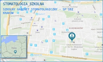 SZKOLNY GABINET STOMATOLOGICZNY - SP 162 - STOMATOLOGIA SZKOLNA - UL. STANISŁAWA STOJAŁOWSKIEGO 31,  KRAKÓW