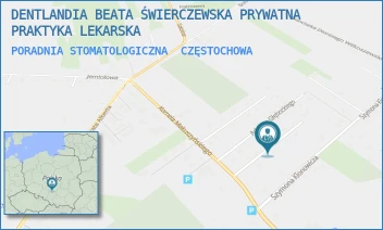 PORADNIA STOMATOLOGICZNA - DENTLANDIA BEATA ŚWIERCZEWSKA PRYWATNA PRAKTYKA LEKARSKA - UL. WŁADYSŁAWA RUDLICKIEGO 8,  CZĘSTOCHOWA