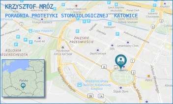 PORADNIA PROTETYKI STOMATOLOGICZNEJ - KRZYSZTOF MRÓZ - UL. PL. WOLNOŚCI 4,  KATOWICE