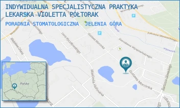 PORADNIA STOMATOLOGICZNA - INDYWIDUALNA SPECJALISTYCZNA PRAKTYKA LEKARSKA VIOLETTA PÓŁTORAK - UL. GUSTAWA MORCINKA 1/1,  JELENIA GÓRA